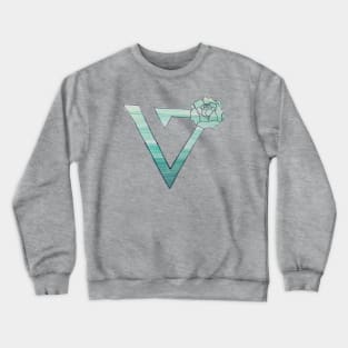 Teal Ombre Seventeen Crewneck Sweatshirt